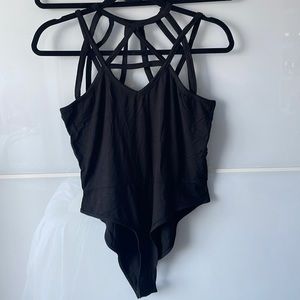 Got to go!! SHEIN Plus cage neck bodysuit - Size 0XL